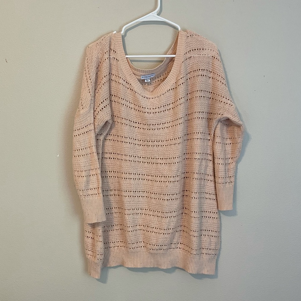 Liz Lange Maternity Pink Knitted Sweater Top Size XXL